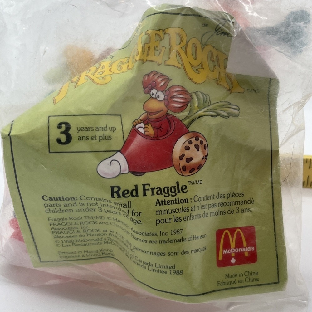 McDonald's‎ Vintage Happy Meal Fraggle Rock Toy Cars 1988 Set Of 3 Vegetables - Picture 8 of 8